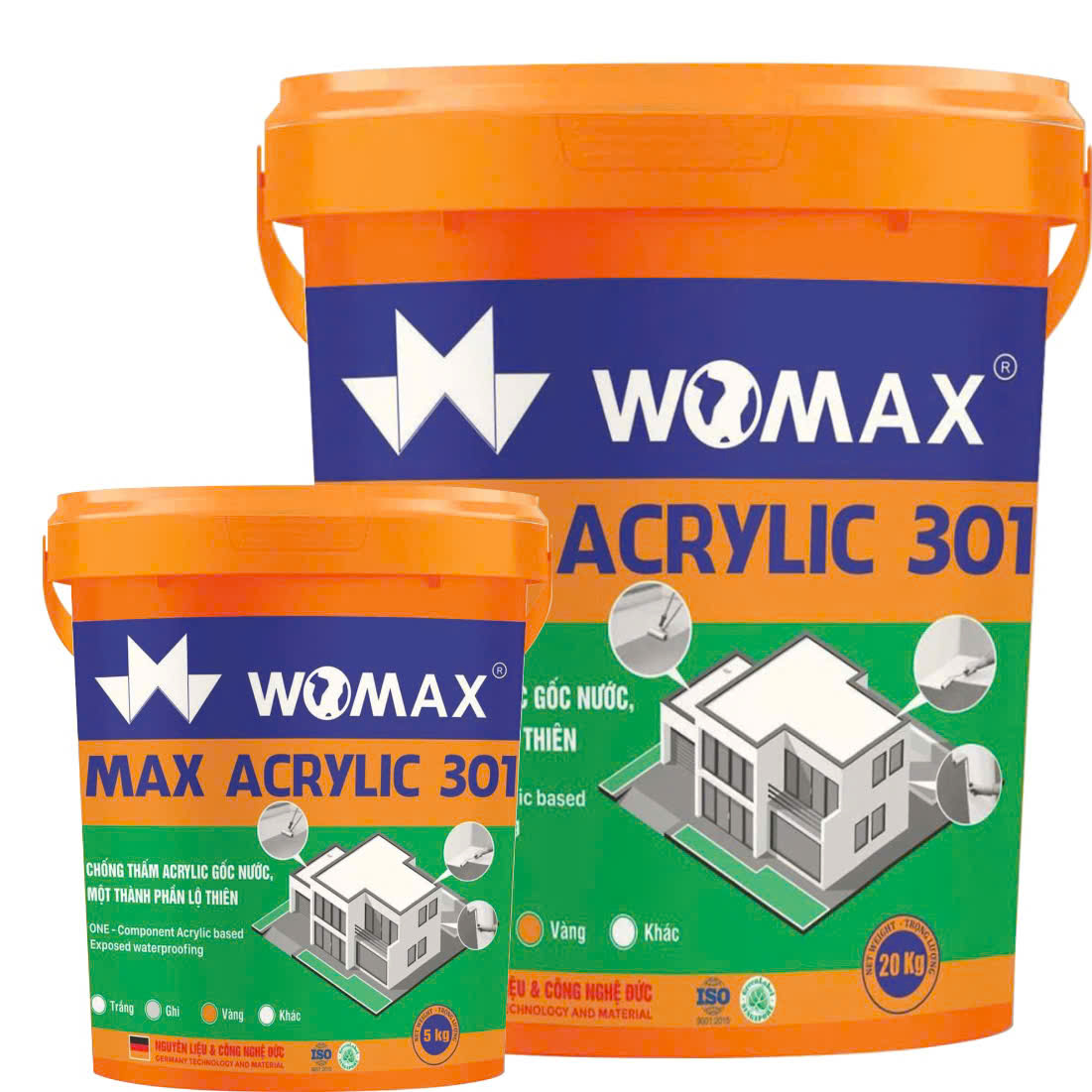 MAX ACRYLIC 301 – Chống thấm lộ thiên Acrylic gốc nước 1 TP kháng UV MAX ACRYLIC 301 – Chống thấm lộ thiên Acrylic gốc nước 1 TP kháng UV